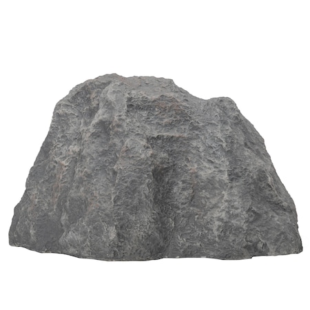 Gardenised Decorative Outdoor Artificial Faux Stone Rock, Garden Patio Granite Grey Stone, Charm Shaped QI004605